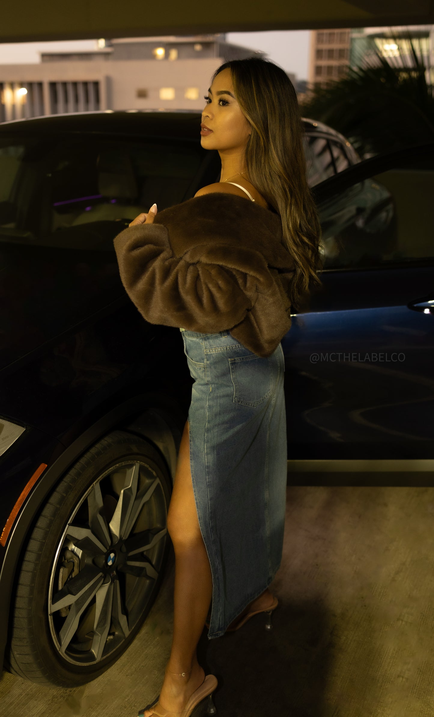 RHEA SPLIT SKIRT PLUS SIZE