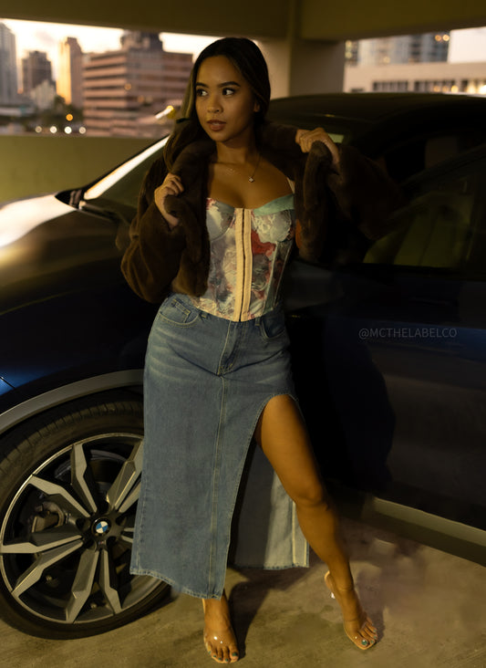 Rhea Split skirt