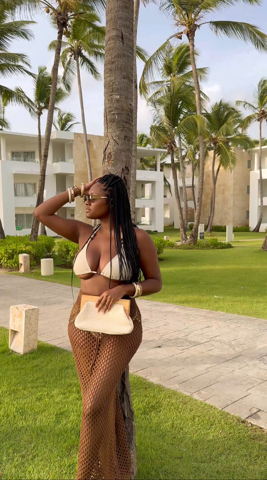 VACAY MESH SWIM COVER